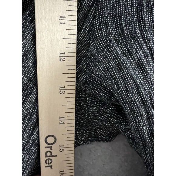 IC By Connie K Pants Womens Medium Black Linen Blend Pull On Wide Leg Made USA - Picture 8 of 11
